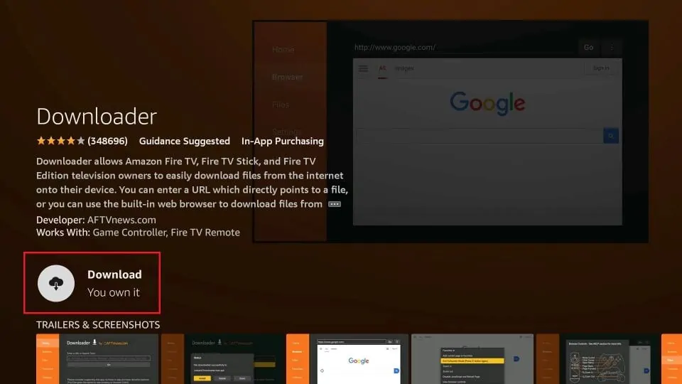 Install Downloader on Fire Stick